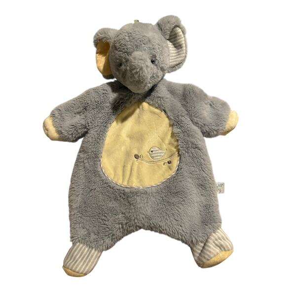 Douglas Baby Joey Elephant Sshlumpie Lovey Plush 19” Gray Yellow Security Lovie - Picture 1 of 6